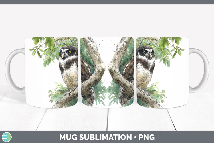GorgeousOwls Sketch Mug Wrap design.
