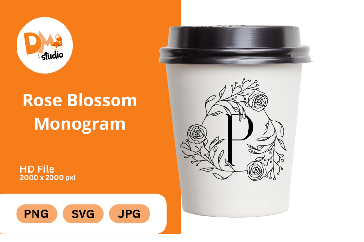 Rose Blossom Monogram