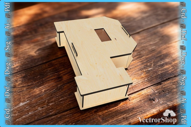 Laser Cutting Vector for Fathers Letter P Design