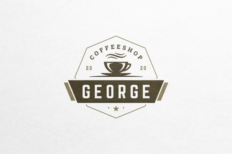 Coffee shop retro vintage logotype