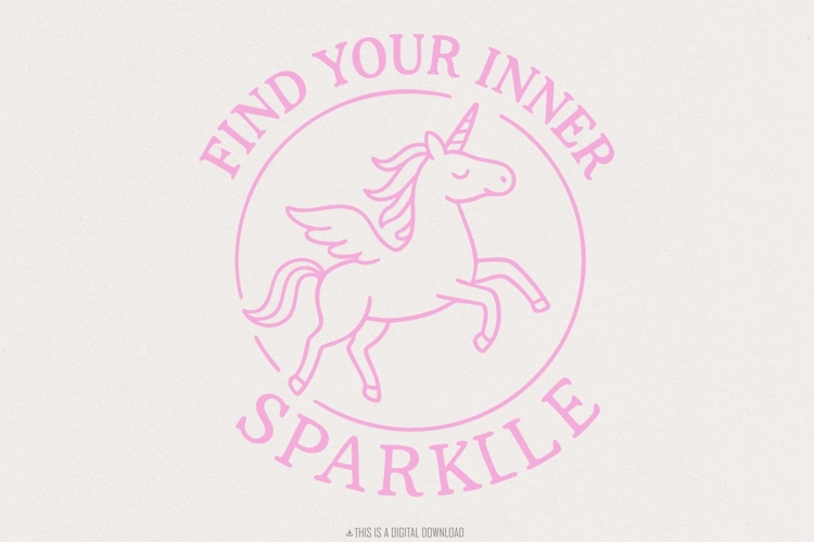 Find Your Inner Sparkle PNG, Unicorn Shirt Digital