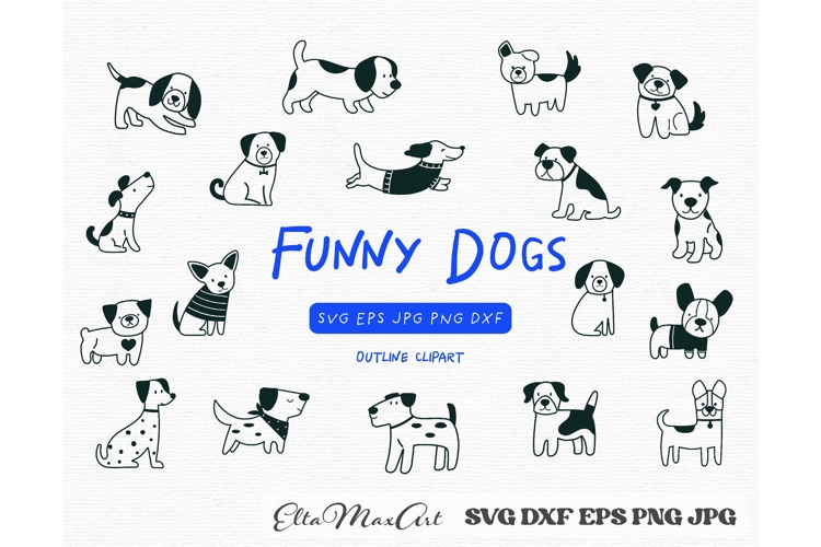 Dogs SVG Bundle, Dogs Outline svg