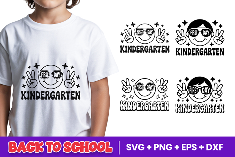 First Day Kindergarten School SVG PNG