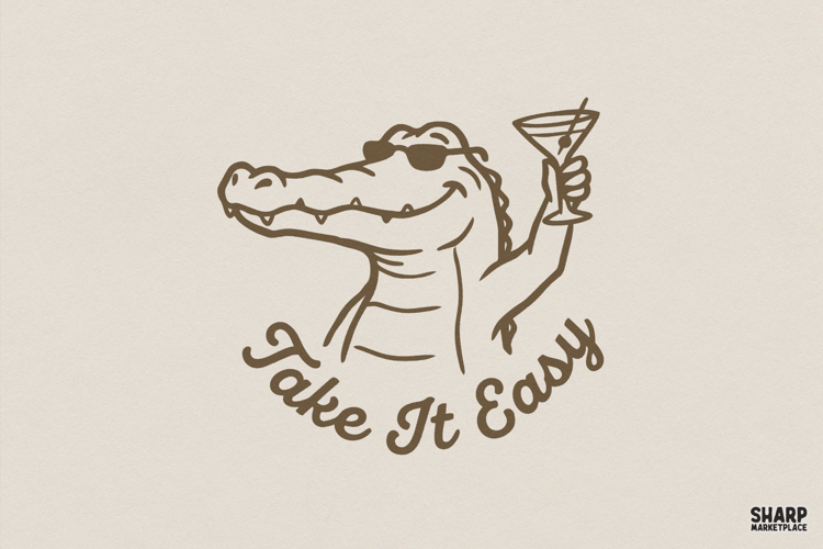 Take It Easy Summer PNG, Trendy PNG, Shirt PNG Design With