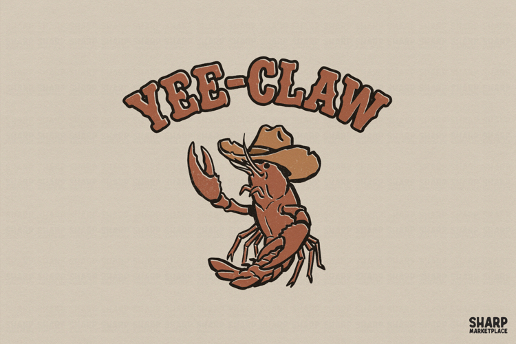 Yee-Claw Western Summer Shirt, Trendy Beach Sublimation,