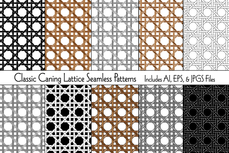 Classic Caning Lattice Patterns