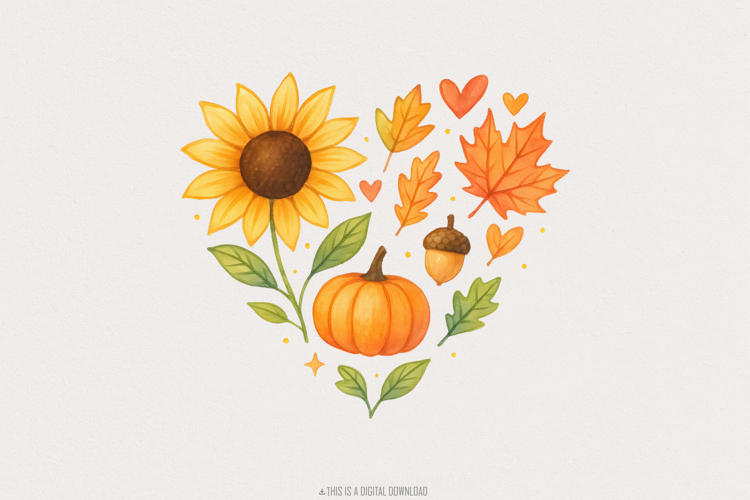 Thanksgiving Watercolor Clipart Image 10