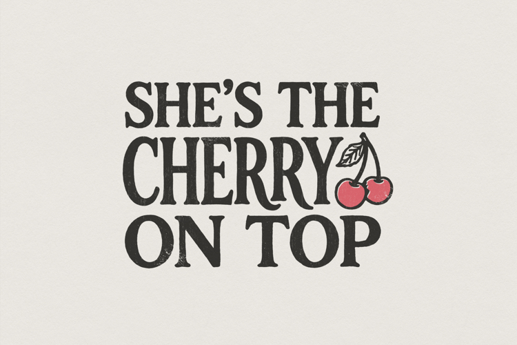 Shes The Cherry On Top PNG Shirt, Cute Fruit Digital
