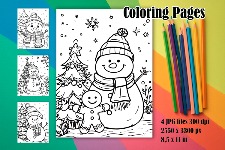 Snowman Coloring Pages