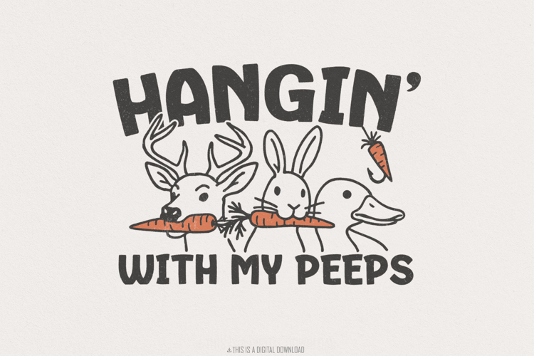 Hangin with My Peeps PNG, Digital Download, Easter PNG,