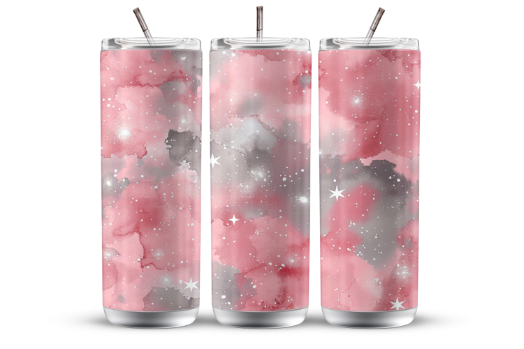 Watercolor Whimsical Tumbler Wrap 20 oz, Seamless Pattern