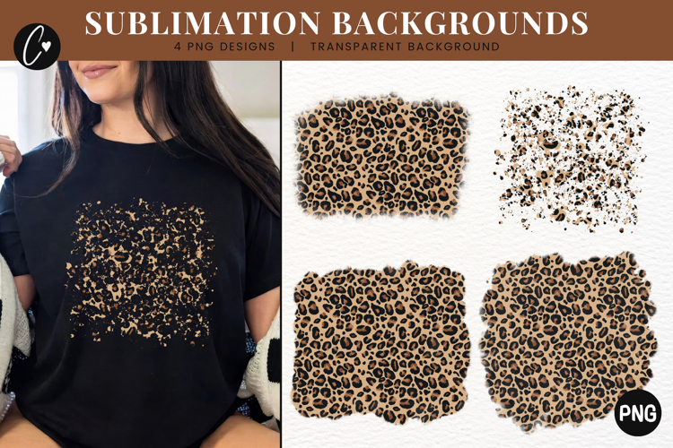 Leopard Print Sublimation Background