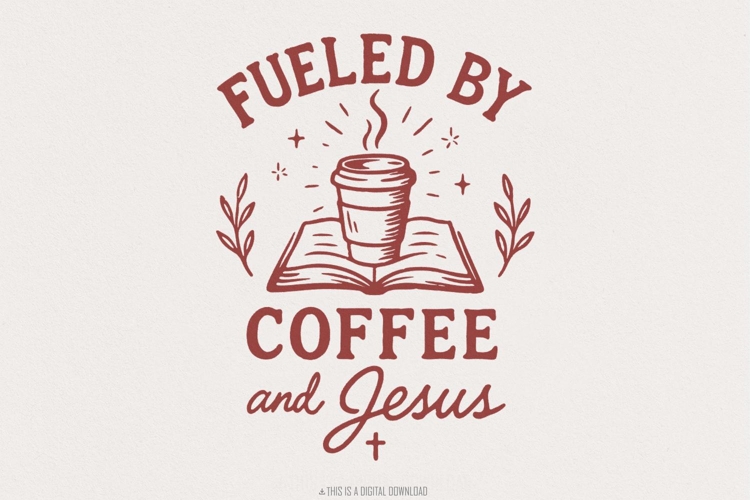 Coffee and Jesus SVG Image 2