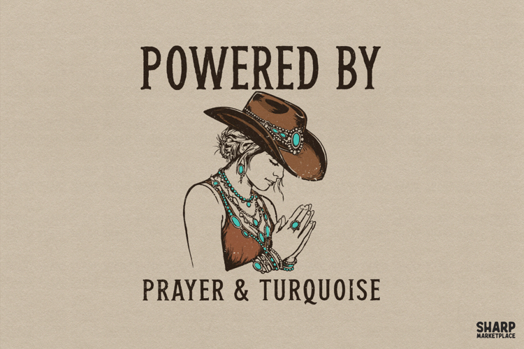 Powered By Prayer   Turquoise, Christian Png Western Png