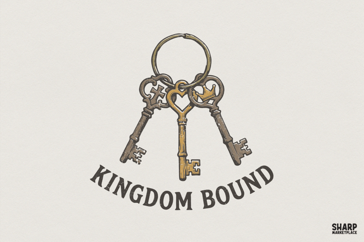 Kingdom Bound PNG, Vintage Keys Christian Shirt, Faith