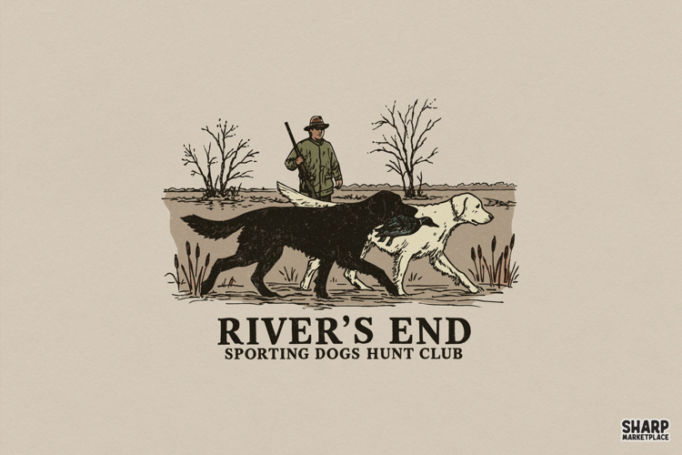 Rivers End Sporting Dogs Hunt Club, Western PNG, Shirt