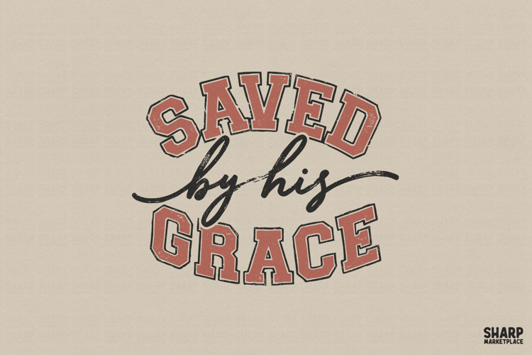 Saved By His Grace Christian PNG, Jesus PNG, Bible Verse