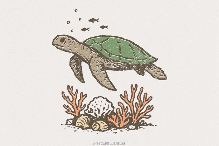 Sea Turtle Clipart Image 4