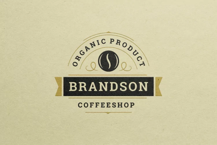 Coffee shop vintage logotype design