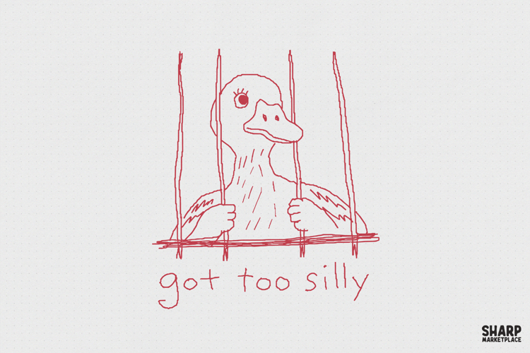 Got Too Silly, PNG Designs, Trendy Duck Shirt, Funny PNG