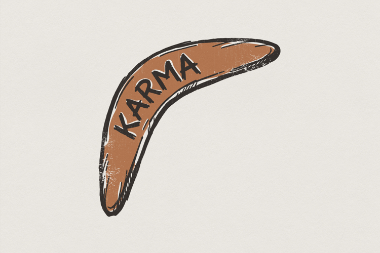 Karma Boomerang PNG, Digital Download, Funny Quote T Shirt