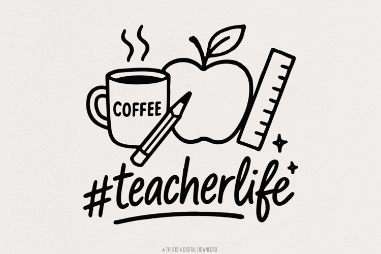 Teacher Life Svg Image 10