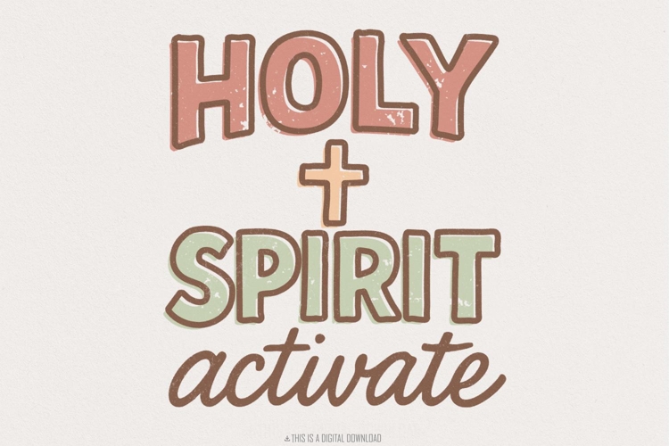 Holy Spirit Activate PNG, Faith Christian Shirt, Digital