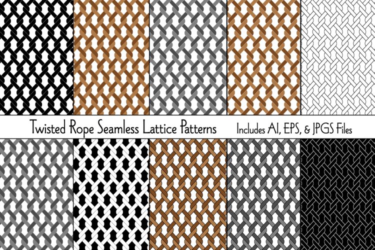 Twisted Rope Seamless Lattice Patterns