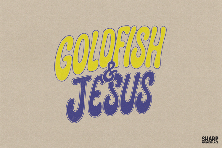 Goldfish & Jesus Faithful Fishing Humor, Christian Jesus