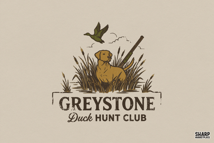 Greystone Duck Hunt Club Western PNG, Shirt PNG, Hunting