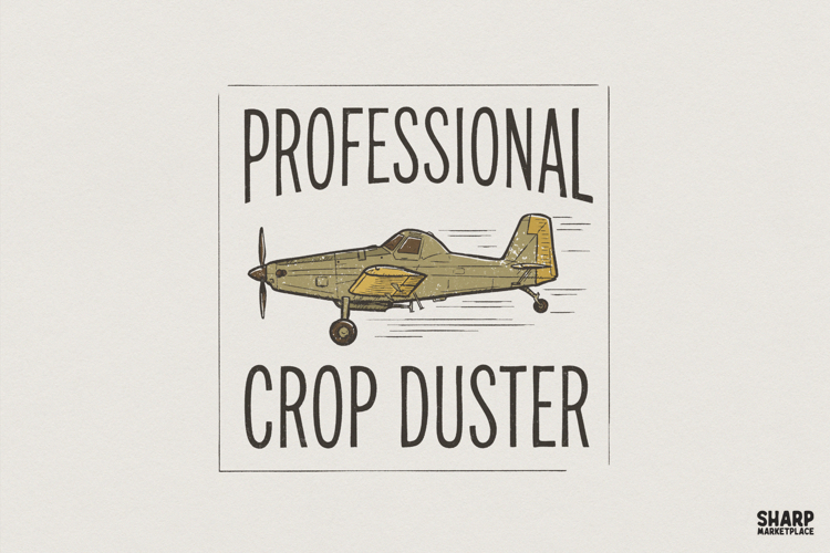 Professional Crop Duster PNG, Funny Farming Shirt,