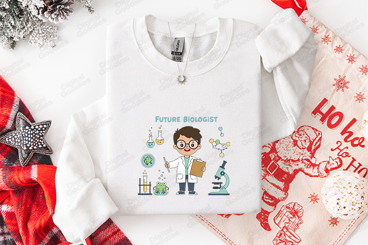 Future Biologist SVG - Kawaii Science Lab Teacher Cut File