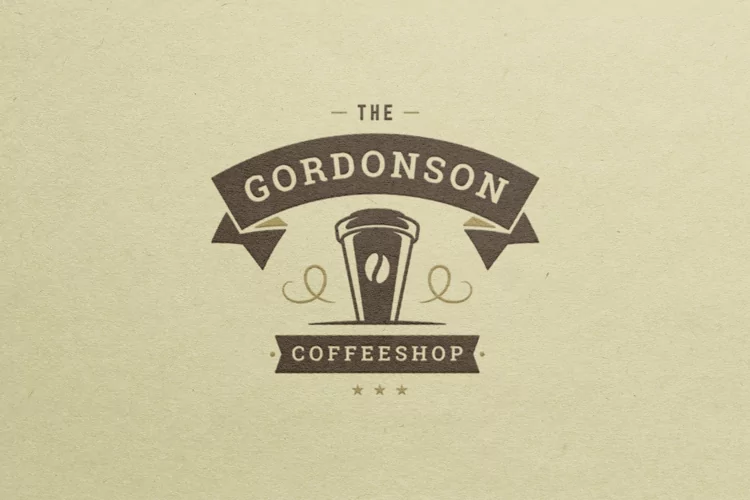 Coffee shop retro vintage logotype