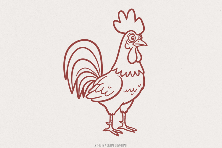Crazy Chicken Svg Image 12