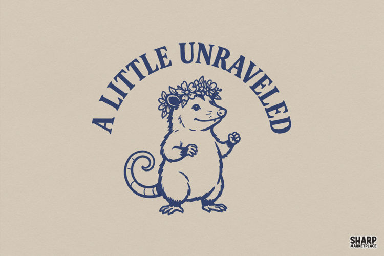 A Little Unraveled PNG, PNG Designs, Summer PNG, Floral