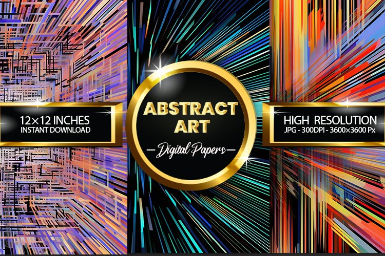 Abstract Art Digital Papers - 03 Variations