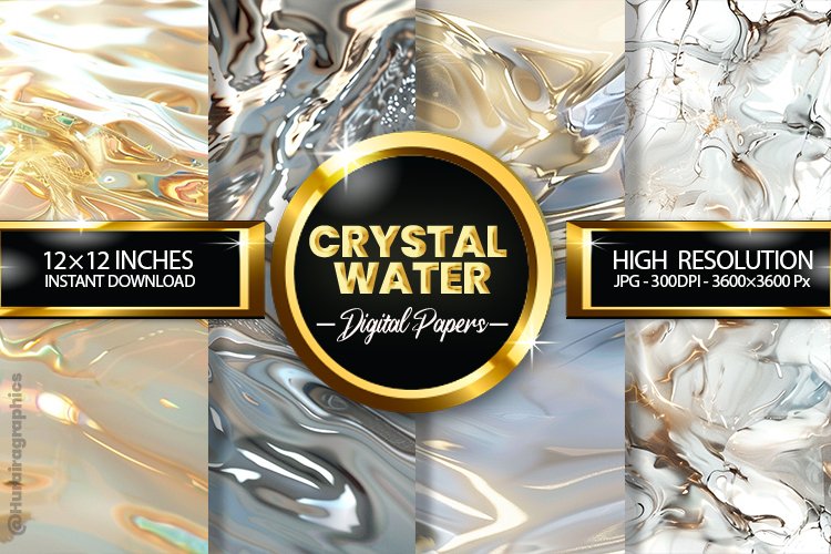 Crystal Water Digital Papers - 04 Variations