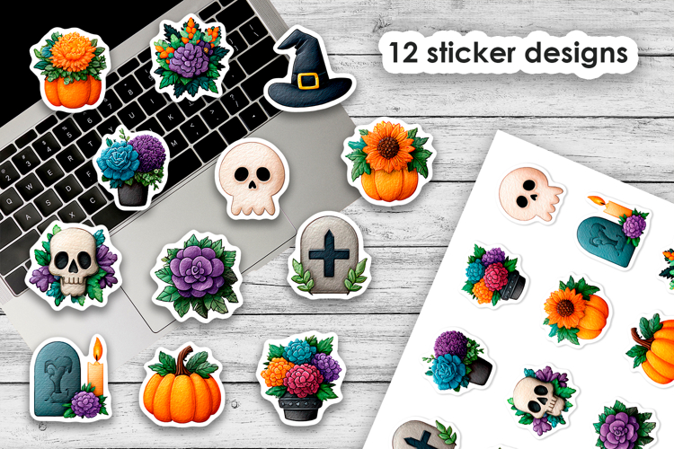 Flower Sticker Png Image 13