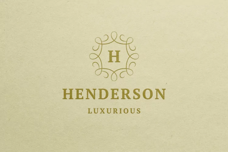 Ornament monogram vintage logotype