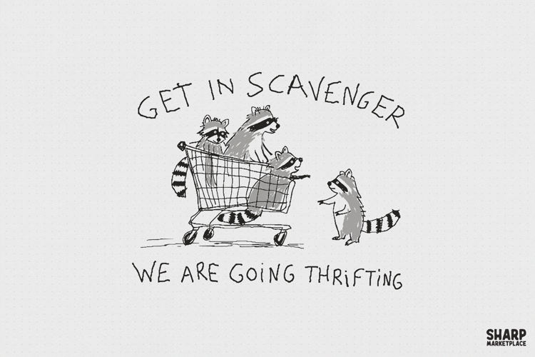 Get In Scavenger We Are Going Thrifting, PNG Designs For example image 1
