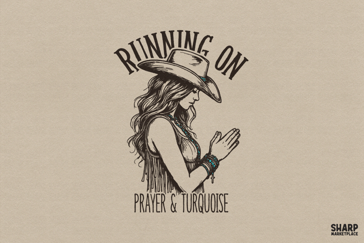Running On Prayer   Turquoise, Christian Png Western Png