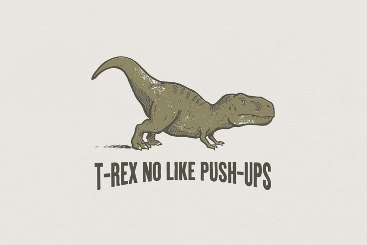 T-Rex No Like Push-Ups PNG, Funny Dinosaur Gym Shirt,