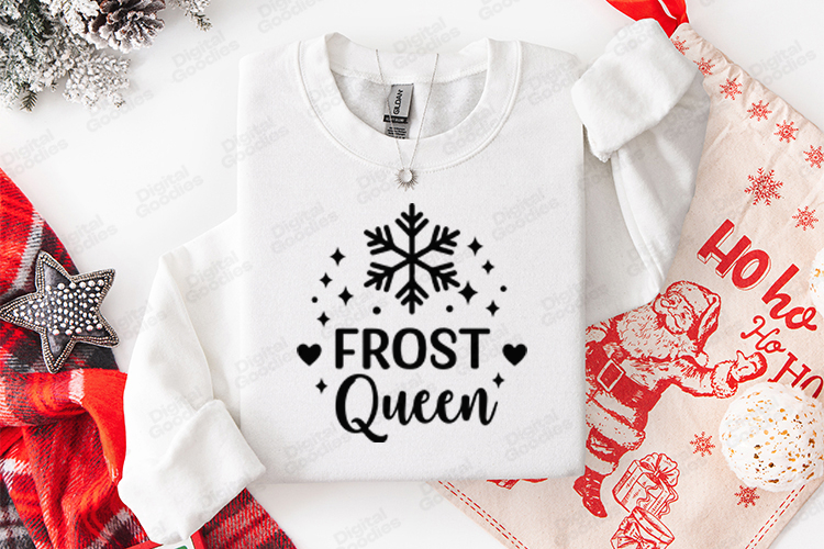 Frost Queen SVG, Winter Snowflake PNG