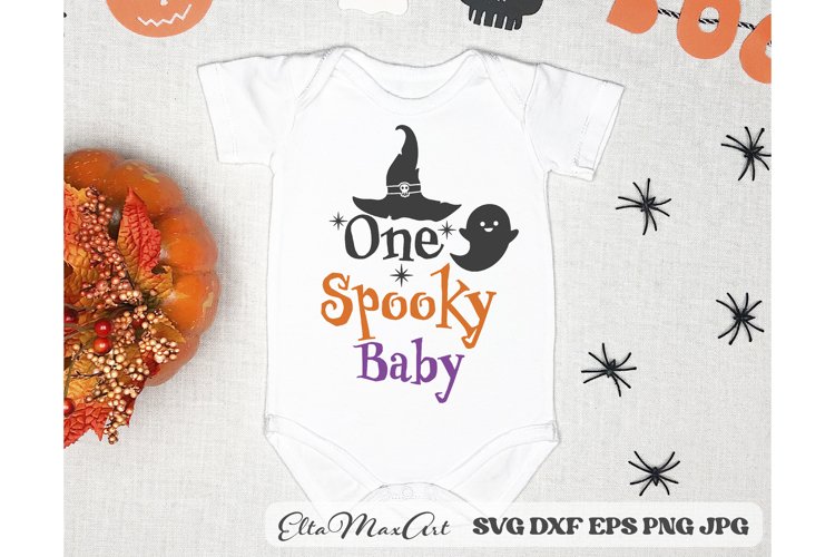 One Spooky Baby SVG, Halloween Baby SVG, Halloween SVG, Baby example image 1