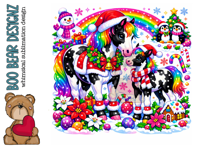 Magical Christmas Time Pony Clipart