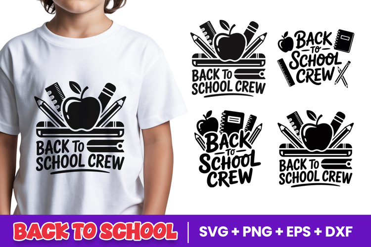 Back to School Crew SVG PNG