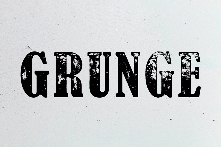 Grunge Text Effect PSD File