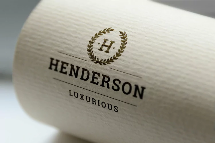 Minimalist vintage monogram logotype