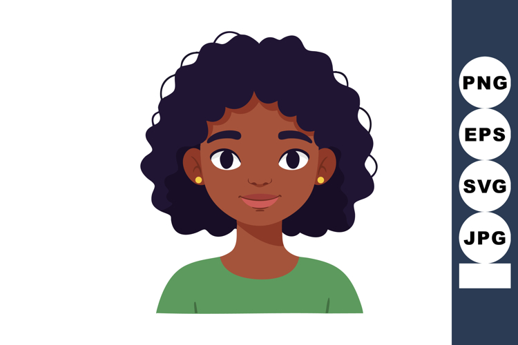 Black Hair Clipart