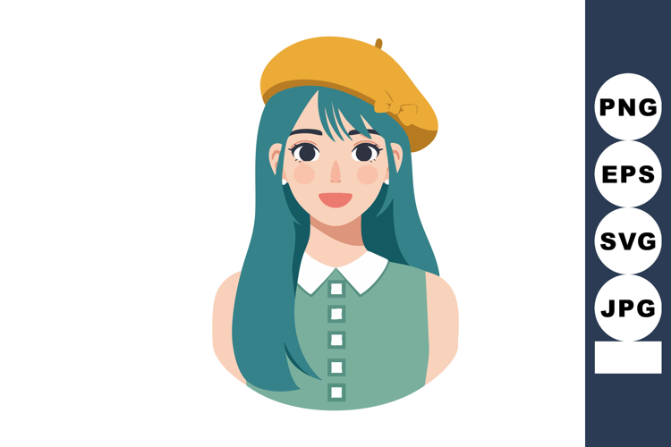 Long Hair Clipart
